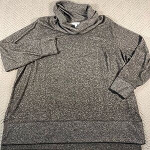 NWOT Nine West Gray Cowl Neck Sweater Plus Size 3X